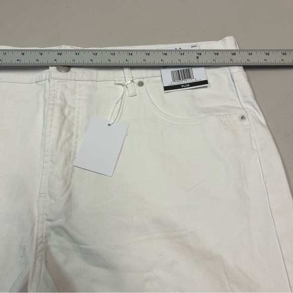 Jessica Simpson Women's White Beloved High Waist Denim Short Size 20W - Picture 11 of 13